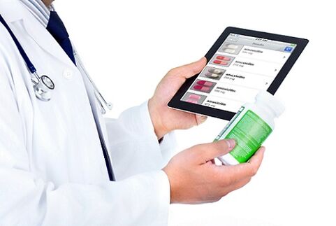 doctor studying cure for prostatitis